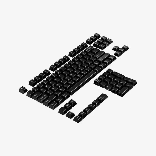 CERAKEY Black 114 Ceramic Keycaps v2 - KuroKeeb