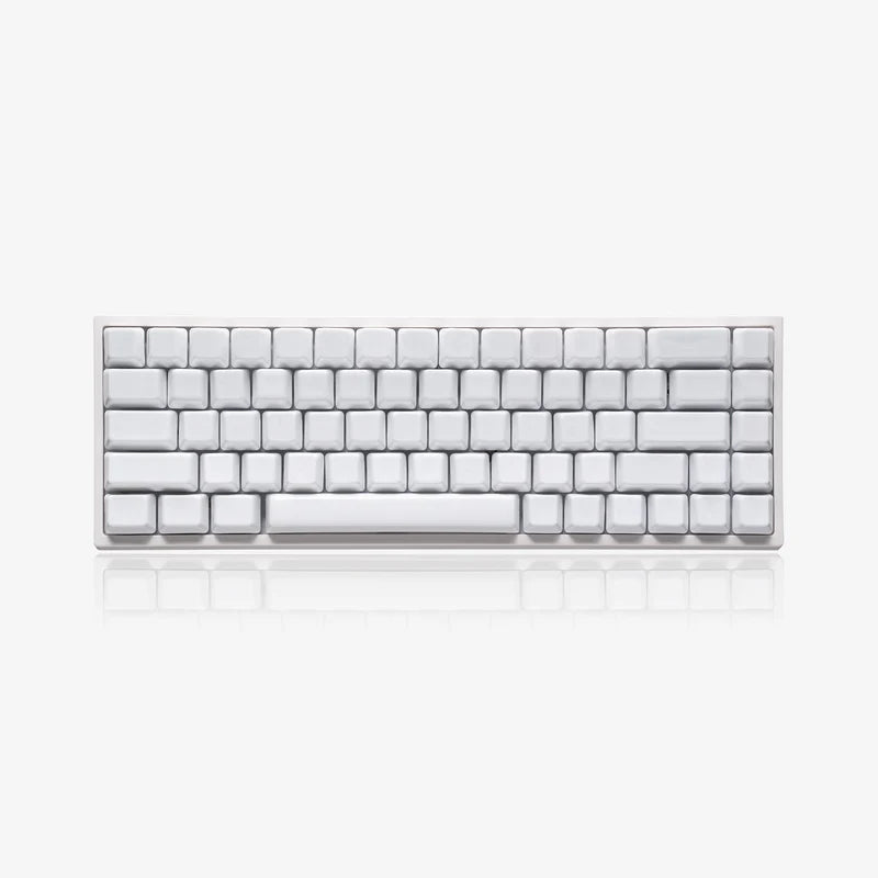 CERAKEY White 114 Ceramic Keycaps v2 - KuroKeeb